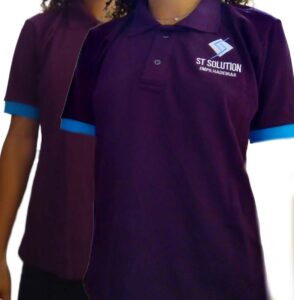 Uniformes personalizados, camiseta polo com estampa em bordado