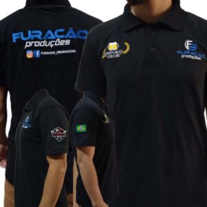 Uniformes personalizados, camiseta polo com estampa em bordado