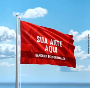 Bandeira com sua arte